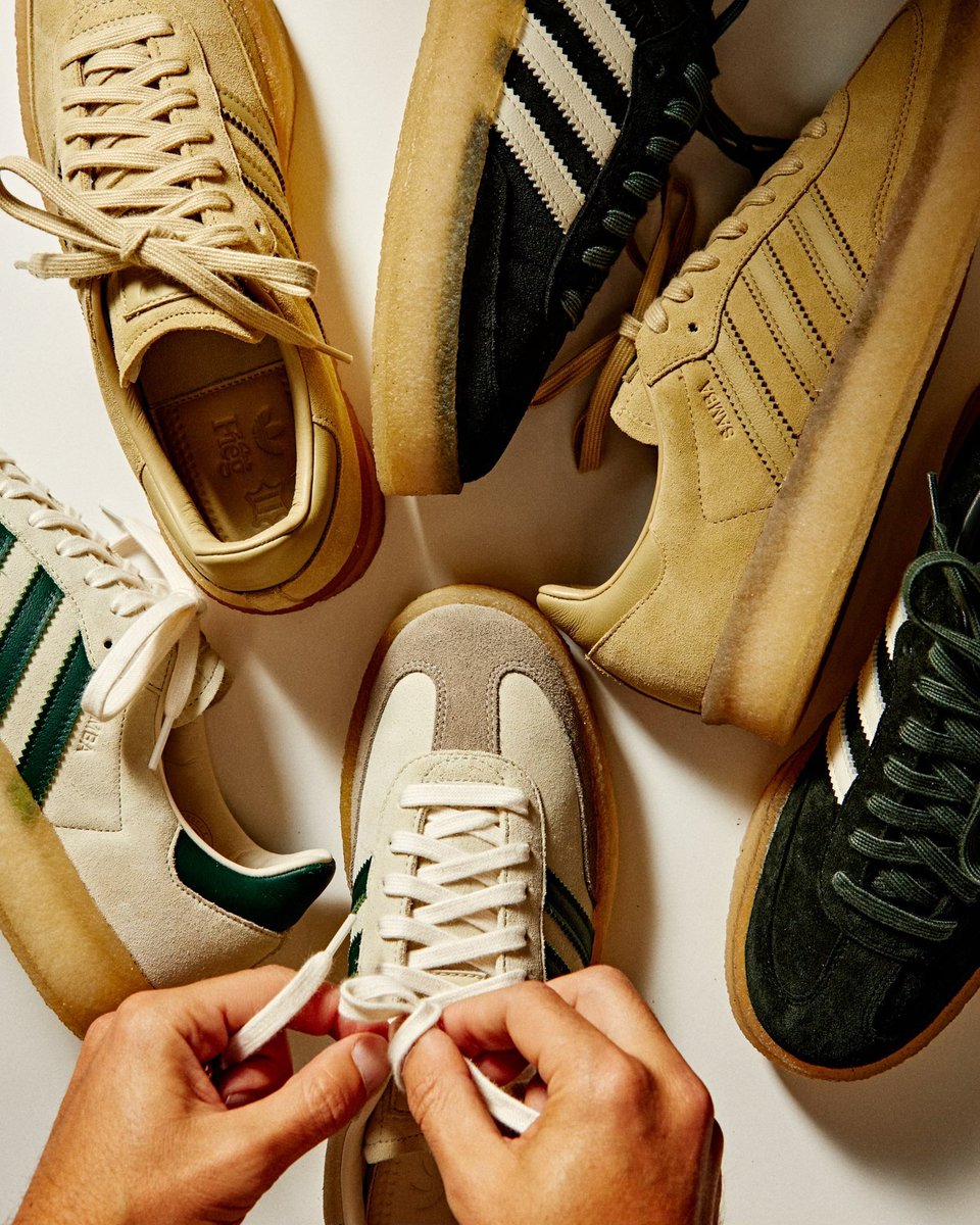ComplexSneakers's tweet photo. .@RonnieFieg x Clarks x Adidas “8th St. Sambas”
🗓️ March 24 https://t.co/7zhhttcKg8