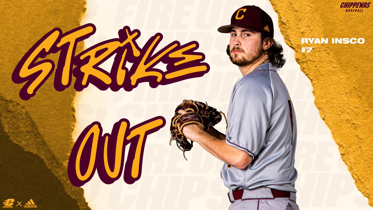 CMUBaseball's tweet photo. It's Sco time! 

He retires the side in a four batter frame and we're headed to the seventh down by one. 

Ohio 7, CMU 6.
#FireUpChips🔥⬆️⚾️ https://t.co/4R5bbmDjNT