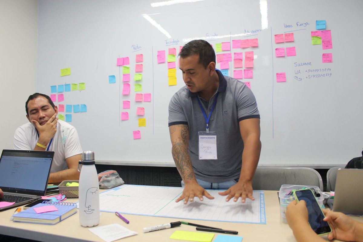 SergioPasco2's tweet photo. Un Sábado lleno de ideas y mucha energía, se logró definir el problema y target. Excelente equipo #PikeOs #GSJam #LimaServiceJam #ServiceDesignLima https://t.co/Z3ZfsoxP4H