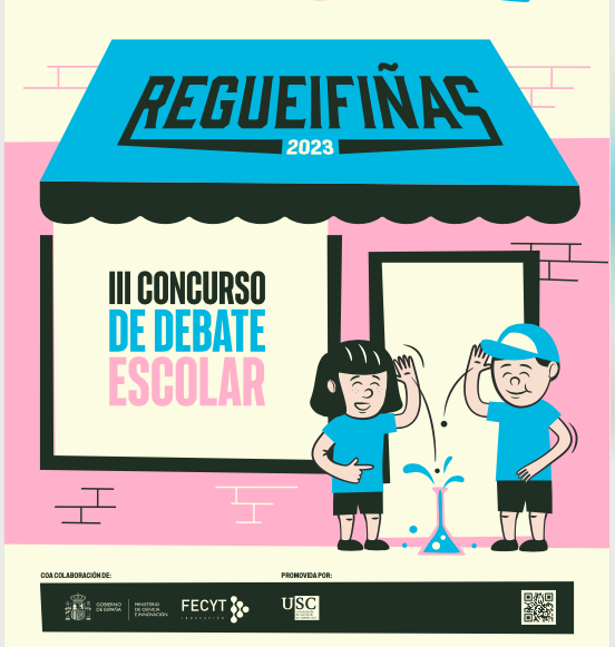 regueifaciencia's tweet photo. 📢 Atención! Volve o concurso de debate escolar, con inscrición ata o 30 marzo. Recepción de vídeos aberta ata o 21 de abril. Participa! #Regueifiñas2023 
👉 Bases https://t.co/mDTTSAD5QQ https://t.co/dnClBfcMaV