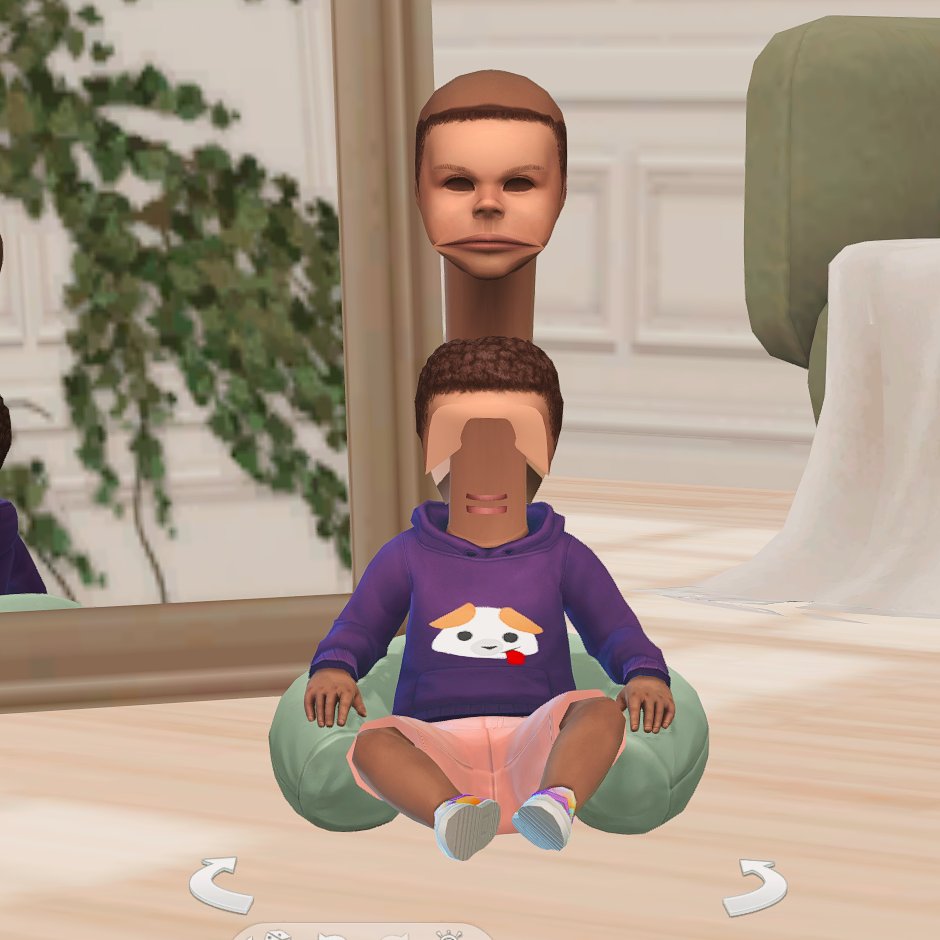 I'm not a cc creator and I just really wanted the infant pillow to be green. I don't know what I did wrong 😂All I did was export the DTS image change the colour and then import it back into the file. But now this is how they look... I need help lol
