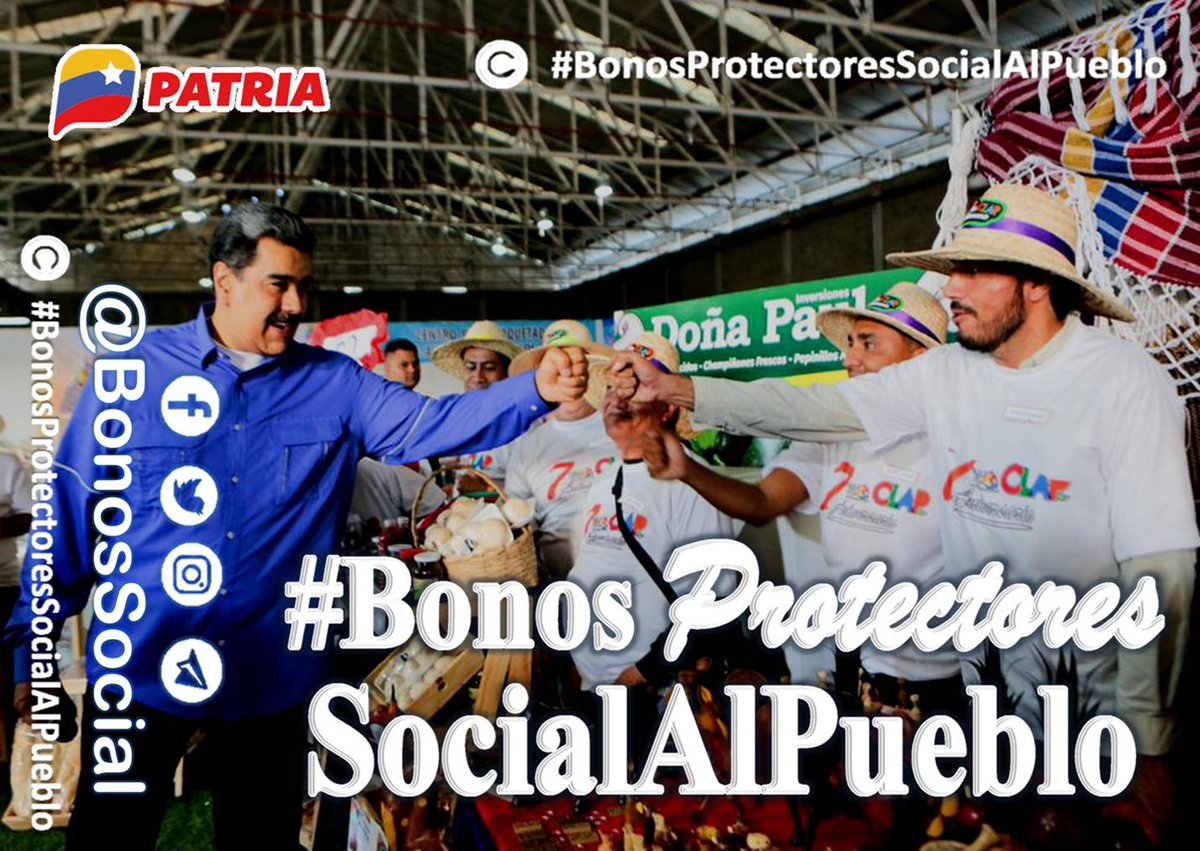 🚨 #PENDIENTE: Una vez que finalice la entrega del Bono #MujerVenezuela que culmina el día #20Mar a través del Sistema @CarnetDLaPatria se tiene previsto activar el 2do. #BonoEspecial. 📌 Atentos a la información oficial del #BlogPatria. @BonosSocial #GuerraContraLaCorrupción