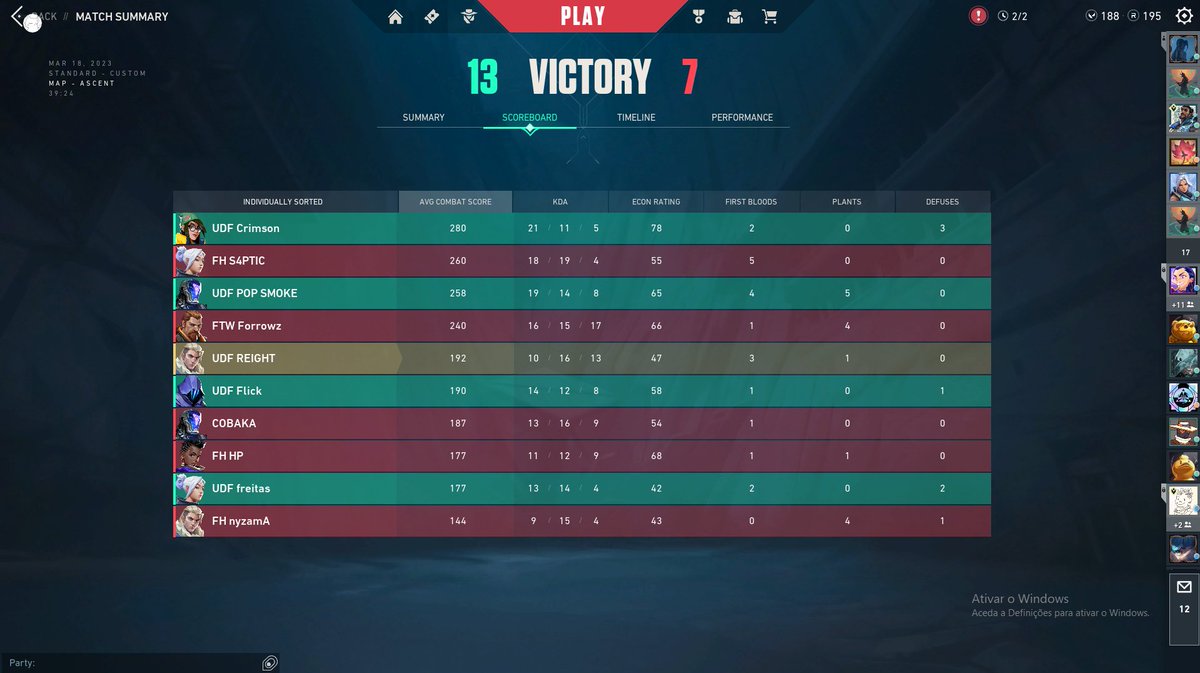 FitassVAL's tweet photo. GG's! QUE JOGO EQUIPA!
Batemos assim os #FLAMEHARD e continuamos invictos no #TCSERIES
@Flickvlrt @freitasvalo @andresantos19_ @Reight_vlr
@udfafeesports
@tuga_clan
Equipa A Tier a dar provas do contrário 😳 https://t.co/fH8Ko0IOGM
