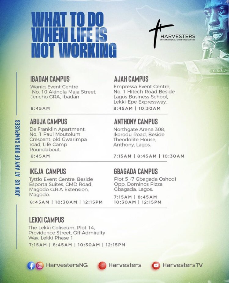 UncleGeeOfZion's tweet image. This Sunday #March19th at Harvesters

You’re invited 🤝

#TurningPointService 
#Harverstersng
#PastorBolajiIdowu