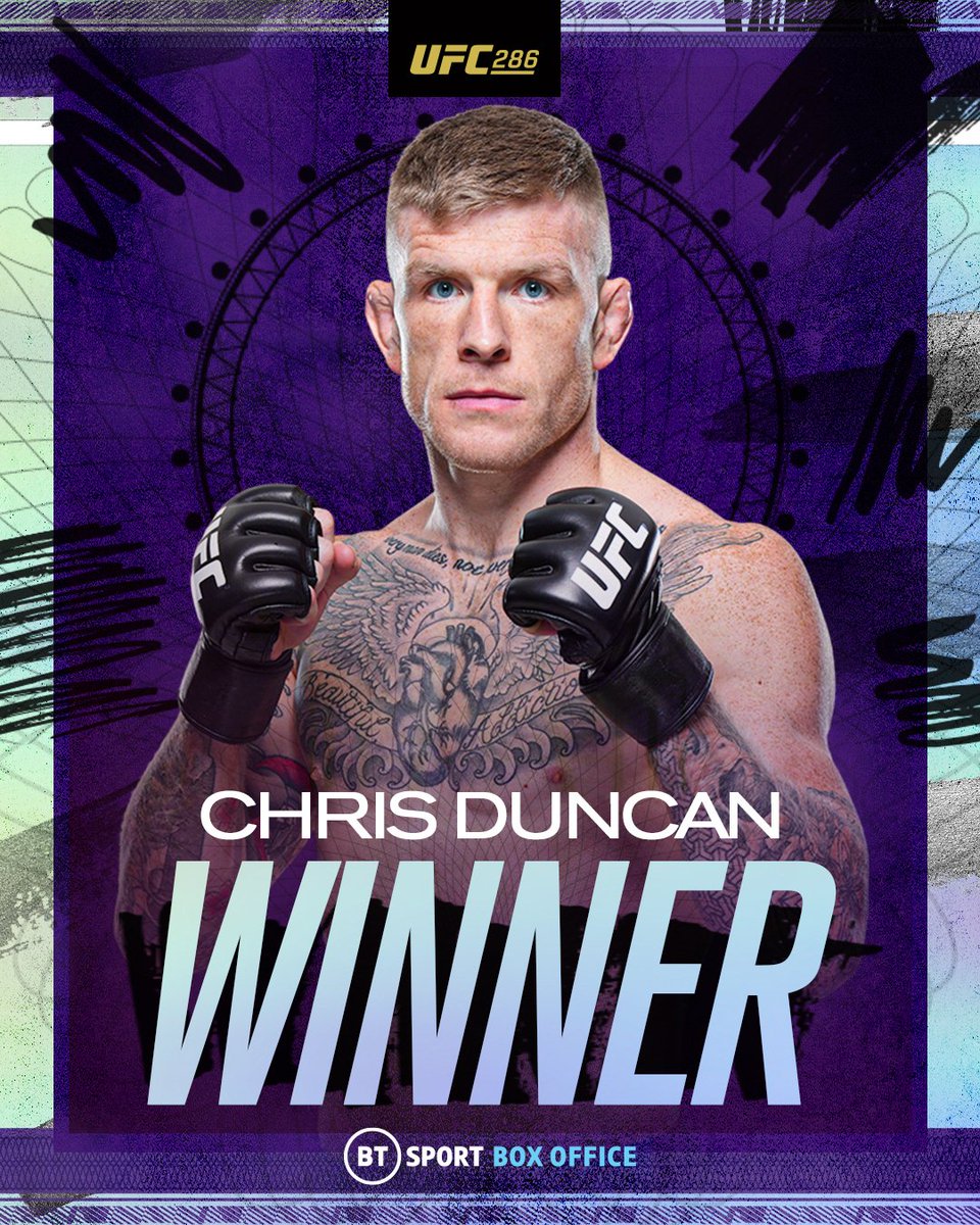 ufcontnt's tweet photo. 𝗧𝗵𝗲 𝗣𝗿𝗼𝗯𝗹𝗲𝗺! 😤

Chris Duncan with a victory on his UFC debut! 🏴󠁧󠁢󠁳󠁣󠁴󠁿

#UFC286 https://t.co/UpIQaRALXq