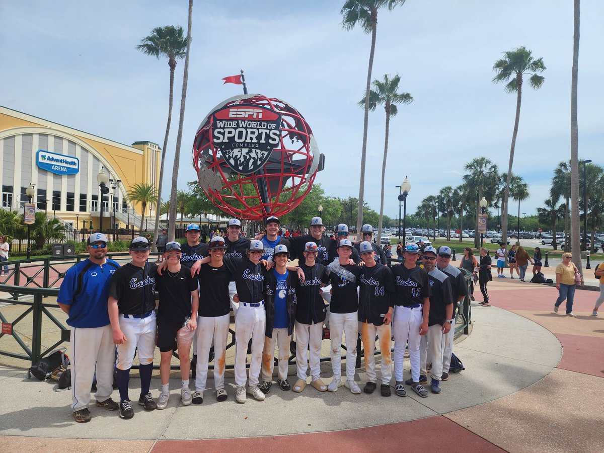 Exeter Twp. SHS Baseball enjoying the Florida weather at ESPN Wide World of Sports! #2023loading