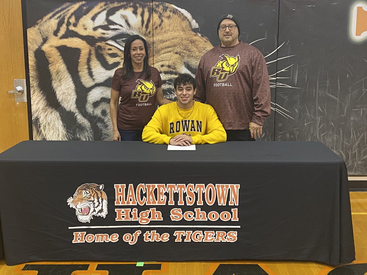 HHSTIGERS's tweet photo. Congratulations to HHS Senior Andrew Carida who will continue his Academic  and Football career at Rowan University ! 
@dailyrecordspts 
@HSSportsNJ 
@NJHerald 
@lehighvalley 
@MorrSussSports https://t.co/stWuUwSp8I