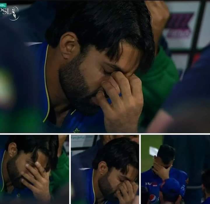 Sad for Rizuu 💔 but it's a part of game🌚 Better luck for next time Rizwan😇❤ #PSL08 #LQvsMS