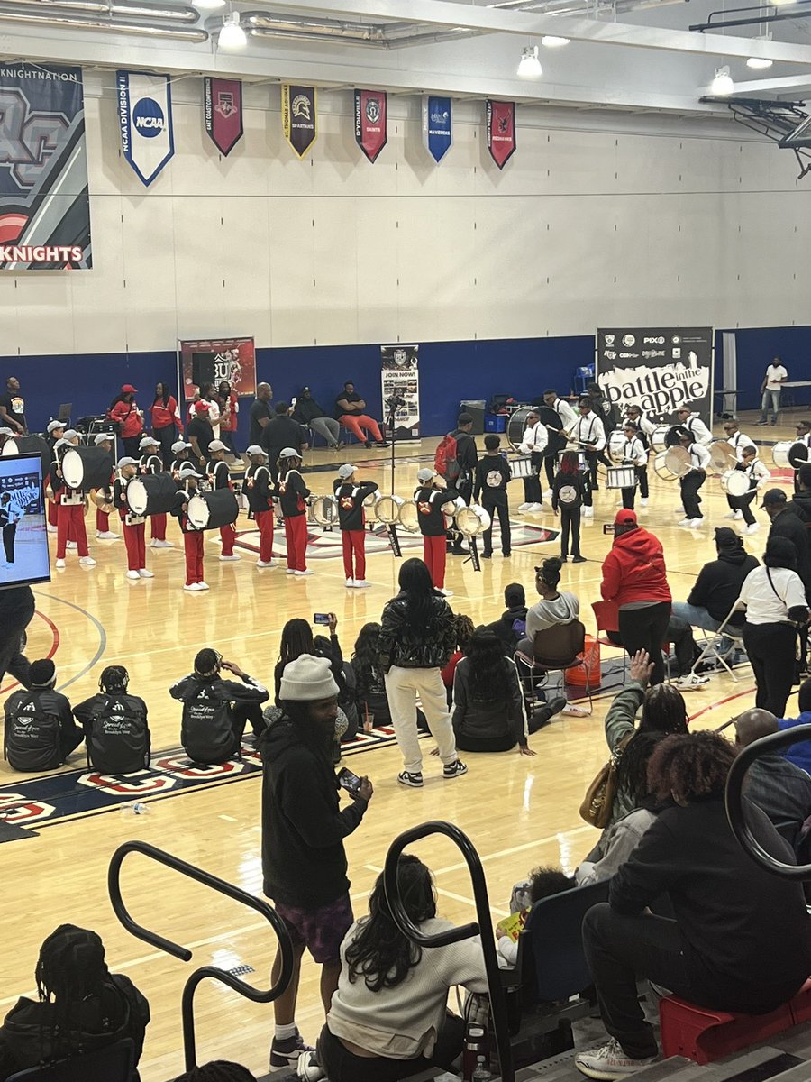 In NYC, supporting Katherine Johnson Elementary’s very own drum line, Crimson Thunder in their first competition!  #nnpsproud #lovemyjob