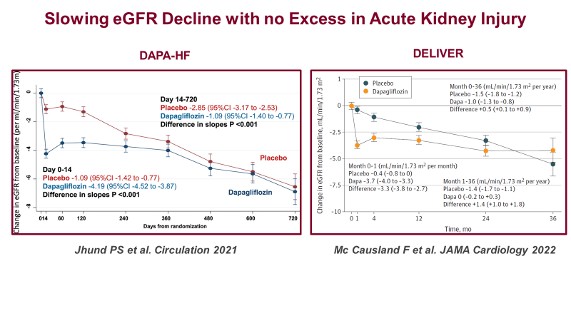 Effects of Dapagliflozin on #CV #Kidney & #Health Outcomes in HF

In each frame:
(L) #DAPAHF 'Heart Failure with Reduced Ejection Fraction'

(R) #DELIVER 'Heart Failure with Mildly Reduced or Preserved Ejection Fraction'

Remarkable consistency across the #LVEF spectrum. @drjohnm