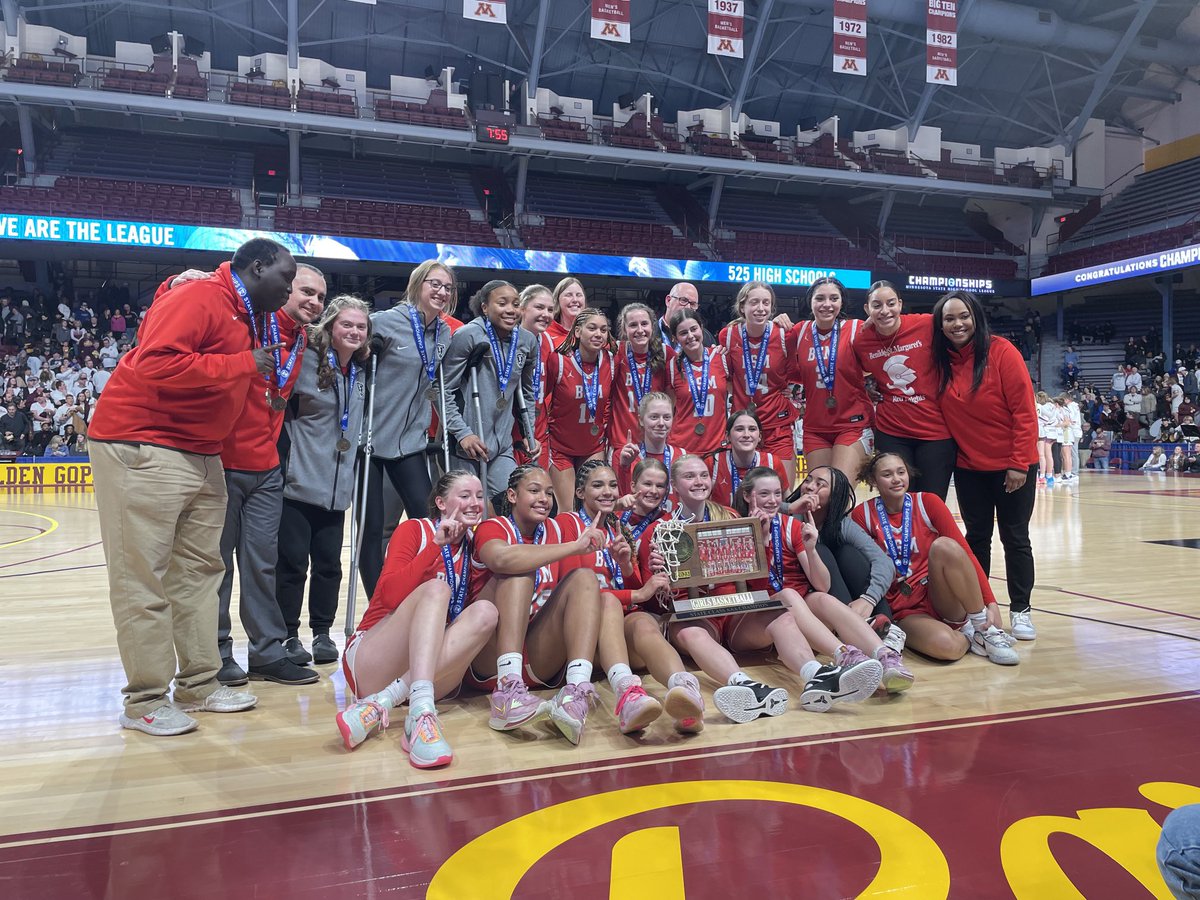 MSHSL's tweet photo. Meet Benilde-St. Margaret’s, the Class AAA girls basketball champion for 2023. https://t.co/X17POZgXoN