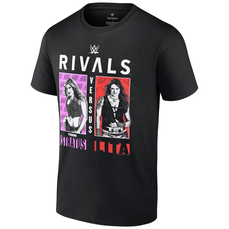 RT @trishstratuscom: Grab the limited edition #WWERivals tee from @WWEShop! #WWEonAE https://t.co/VQvKNHSnvY https://t.co/cHrhaaTjnA