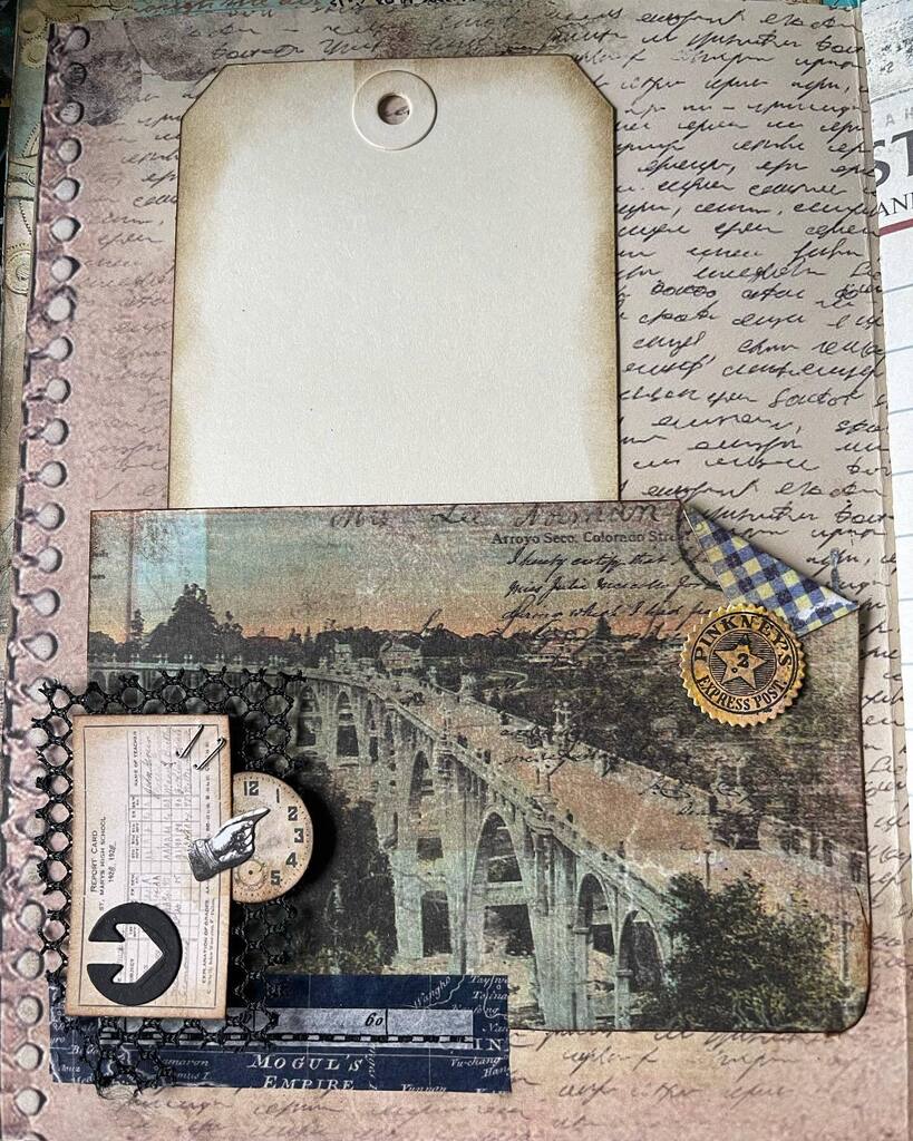 Day 19: a peak in my upcoming travel class. Love making #junkjournals now need to jazz up the tag! #eileenhulljournal #journaling #dailydocumenting  #junkjournal #memorykeepingplanner #writeitdown #takingnotes #enjoythejourney  #photodocumentary #memoryk… instagr.am/p/Cp84KBJOoza/