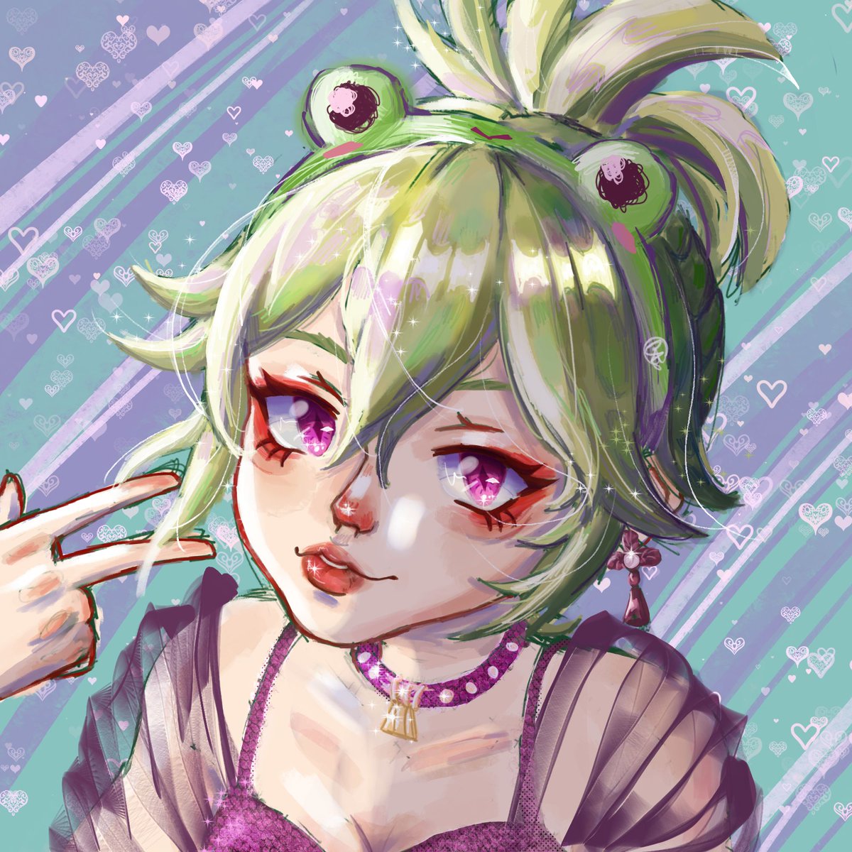 _ralxeyks's tweet photo. #artwork #art #Genshinlmpact #genshinimpactfanart #KukiShinobu #frog #digitalart #drawing https://t.co/kTdI4jjrUo
