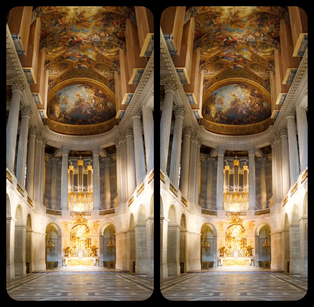 Shelley17237731's tweet photo. #stereo #stereoscopy #3dstereo #3dphoto #3dphotography #3dphotographer #chapels #versailles #architecture #leiapixconverter #leiapix #france #visitfrance #lightroom #adobe #adobelightroom https://t.co/NauOkI3UKM