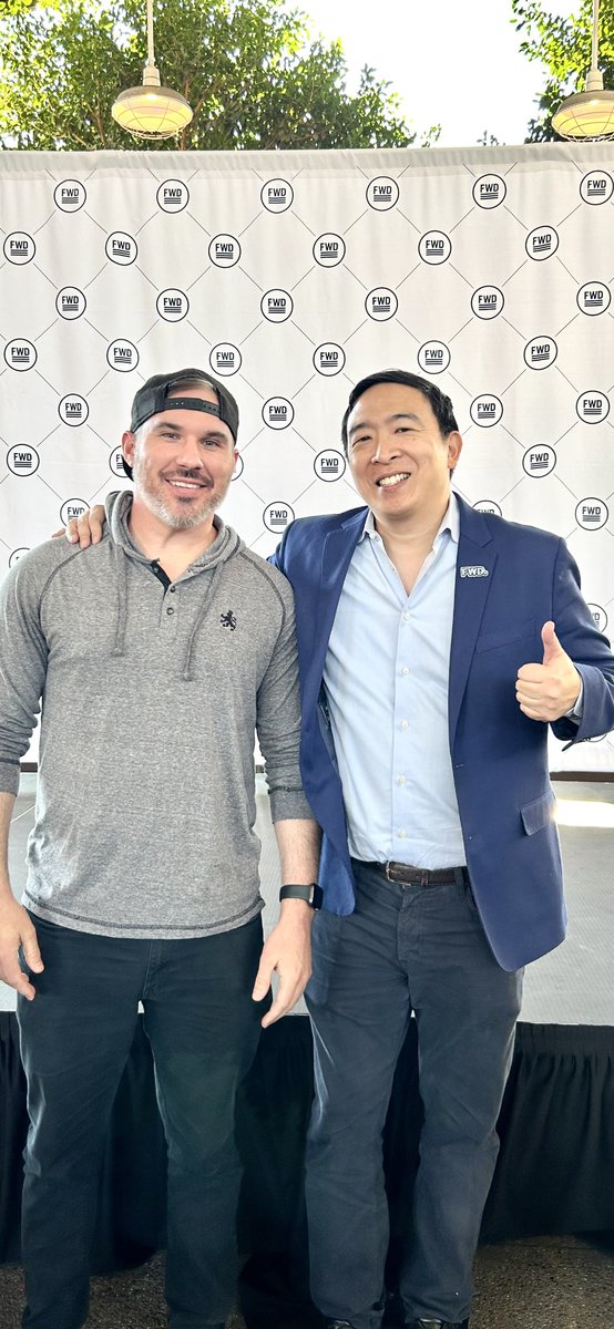I’ll take <a href="/AndrewYang/">Andrew Yang🧢⬆️🇺🇸</a> over <a href="/JoeBiden/">Joe Biden</a> any day.  We need to stop the extremes from both sides and find a path forward.   Bryan Gentry #forwardparty #andrewyang #yanggang #Democrat #Republican #JoeBiden #bryangentry