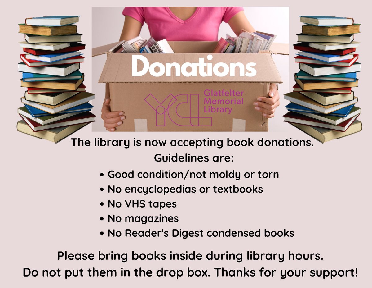 Glatfelter Memorial Library (@gmlibrary) on Twitter photo 