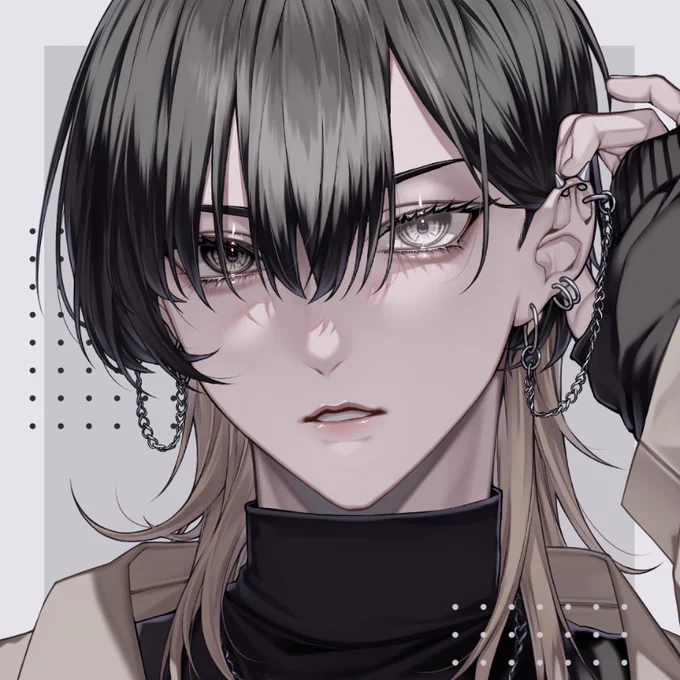 #三億アカウントの中から私を発掘してください長髪の綺麗な男描いてます 