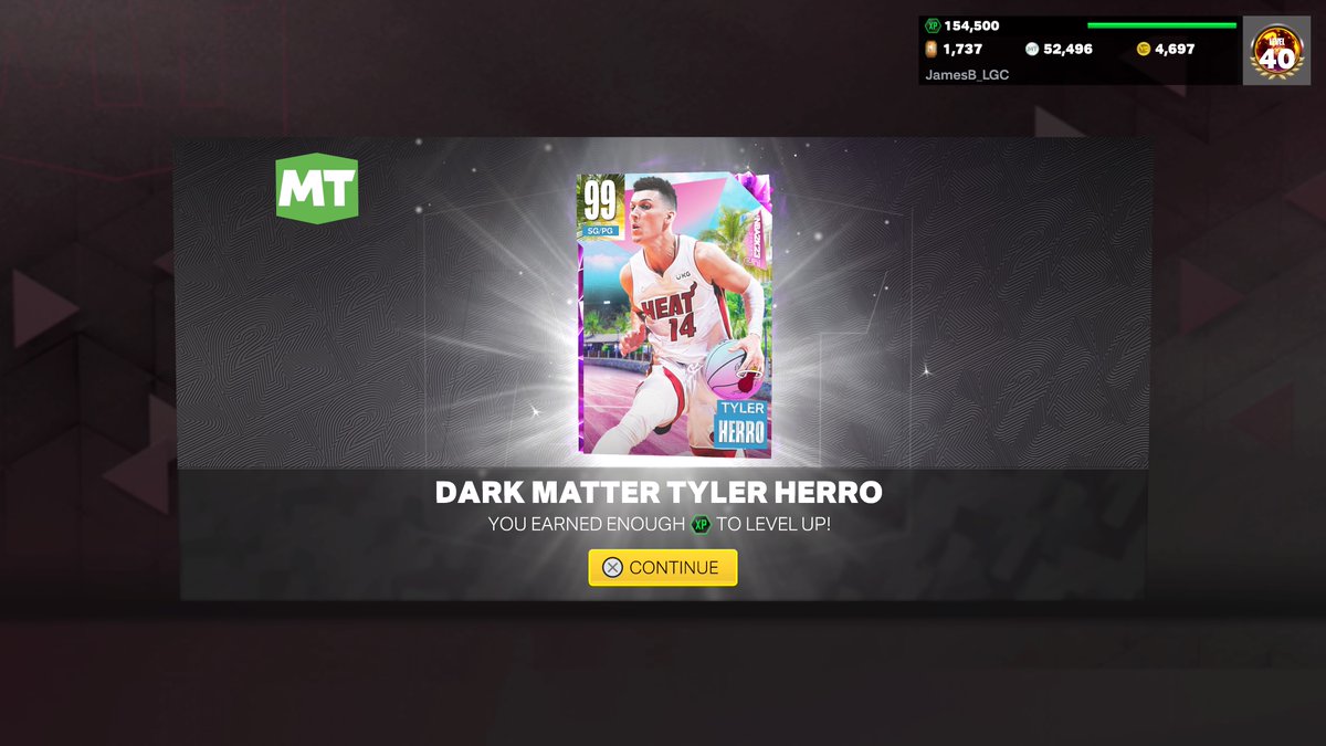 JamesB_LGC ๐ต๐ญ (@jamesp_kjb) on Twitter photo Season 5 Level 40 done. First Dark Matter acquired. ๐
 Welcome to the squad Tyler Herro.๐ฅ #PS5Share, #NBA2K23 Season 5 Level 40 done. First Dark Matter acquired. ๐
 Welcome to the squad Tyler Herro.๐ฅ #PS5Share, #NBA2K23