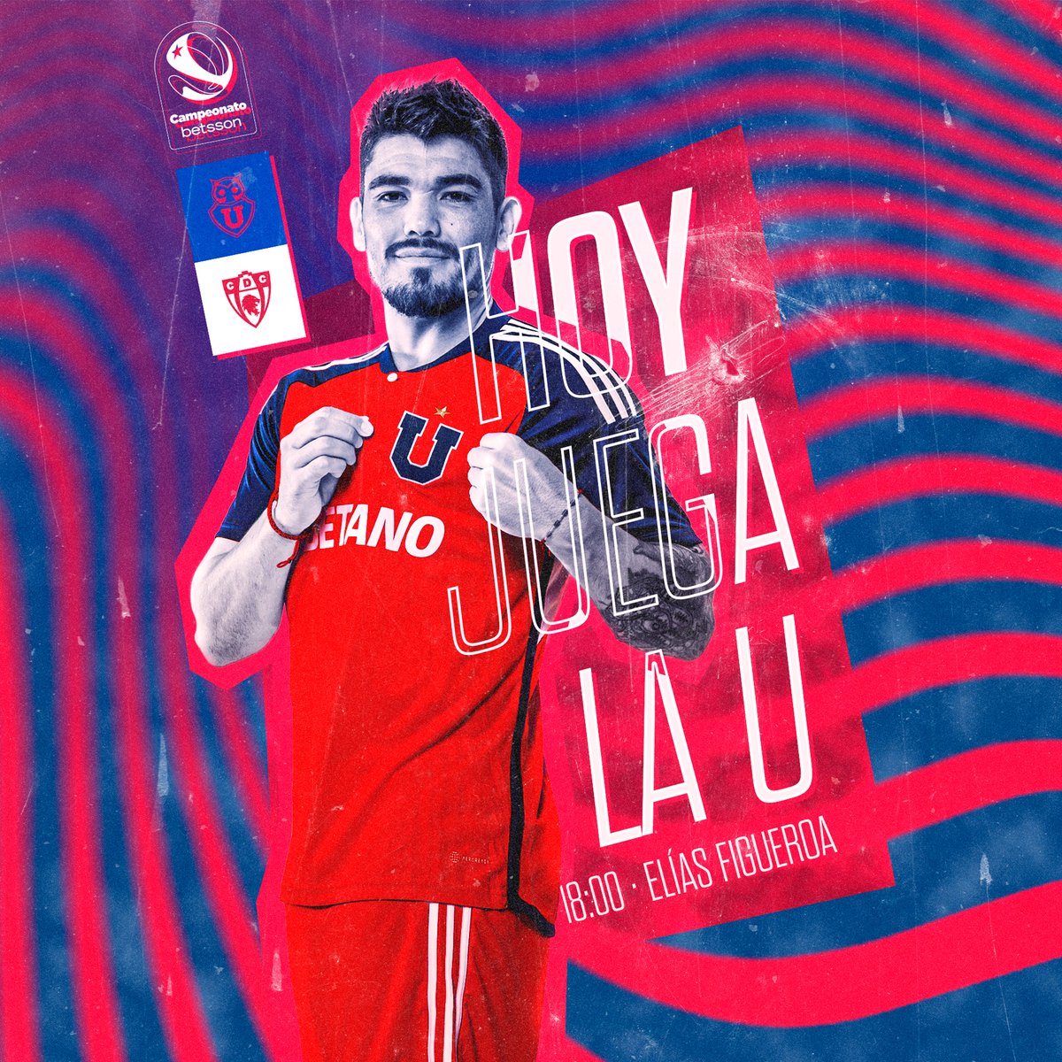 udechile's tweet photo. HOY JUEGA LA U! ⚽️🔵🔴

🆚 D. Copiapó
⌚️ 18:00 horas
🏟 Estadio Elías Figueroa

#VamosLaU �� https://t.co/wpknL5uN5I