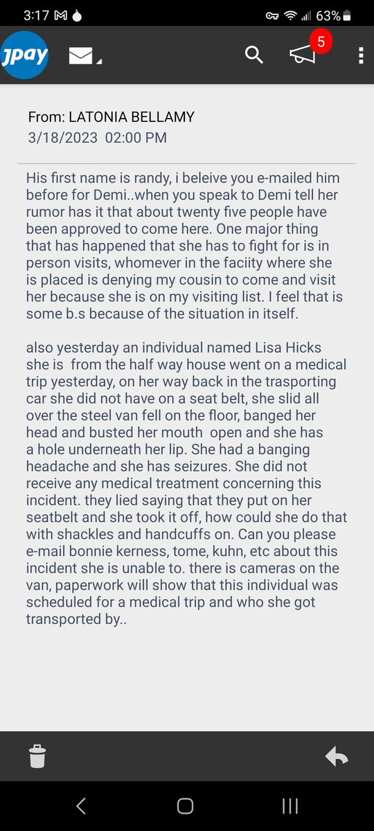 justice4demi's tweet photo. We got a very disturbing message from Latonia, Demi's partner and the mother of her child: https://t.co/7w4rp0s1eT