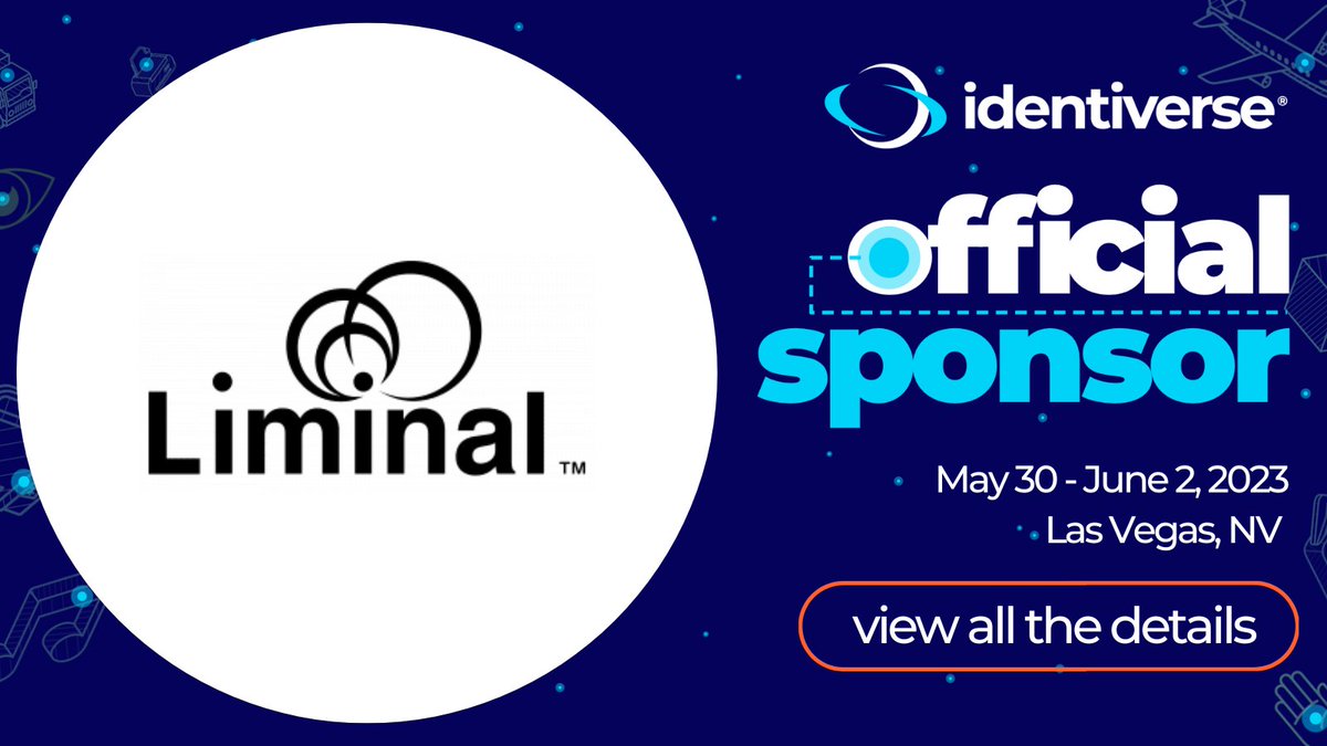 SPONSOR SPOTLIGHT: A big thank you to our strategic partner <a href="/LiminalStrategy/">Liminal</a> for their support of #Identiverse 2023! Join us in Las Vegas to foster quality engagements with 2,000+ digital identity professionals: bit.ly/3EtpQXm

#identity #security #identitymanagement