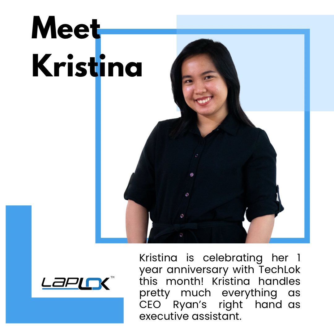 TechlokS's tweet image. Kristina has been with us for 1 year this month as an executive assistant!
She likes to be outside + physically active, is currently learning to scuba dive, and does event management in her spare time. 
#virtualassistant 
#bestemployee 
#worksmart 
#appreciationpost