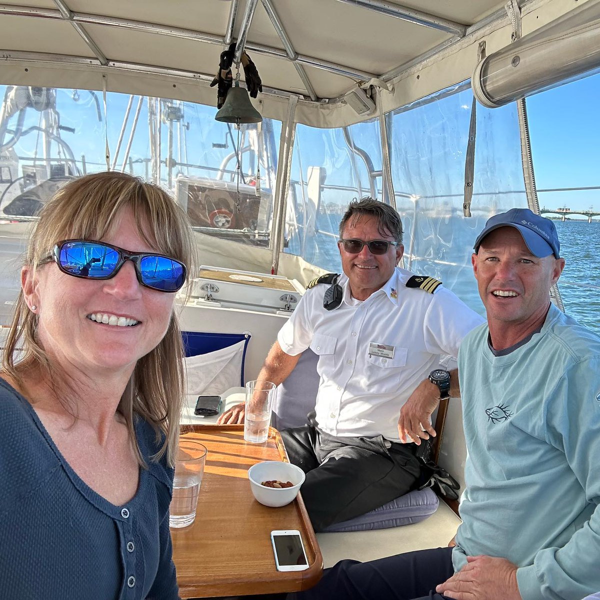 blueturtleatsea's tweet photo. 📸 From Instagram: How cool is it that we are moored in St. Augustine and our friend, Lenny, messages us that his cruise ship is docked here at the municipal marina a... https://t.co/pjH8tQ0C55