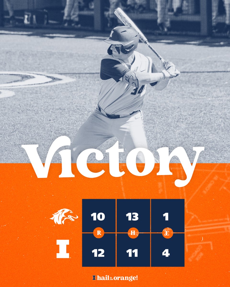 THAT'S AN ILLINOIS VICTORY!!!

The #Illini win a wild one in Booneville to clinch the series!

<a href="/drake_westcott/">Drake Westcott</a> and <a href="/J_Schroeder12/">Jacob Schroeder</a> homer twice and get strong outings out of the bullpen from <a href="/John_Lundgren10/">Lefty</a>, <a href="/KoreyBunselmey2/">Korey Bunselmeyer</a> and <a href="/Tj_Constertina/">TJ Constertina</a>!

#HTTO