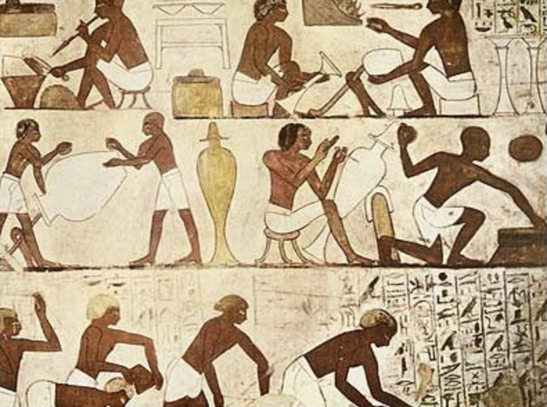 HistoryEgypt's tweet photo. Most high-end artisans were financed by Pharaoh and the state. They worked in Teams: Head down throughout the levels of experience to the Apprentices. Skills often ran through families - men and women #historyofegypt #unlockegyptspast #egypt https://t.co/oSNux5Os5H