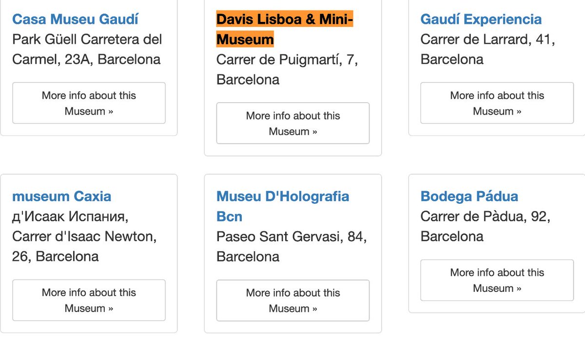 Just discovered the unique Mini-Museum created by Davis Lisboa on Hikersbay.com! 
It's a must-see for art enthusiasts visiting Barcelona. 
hikersbay.com/europe/spain/b…
#DavisLisboa #MiniMuseum #BarcelonaArtScene 🎨🖼️