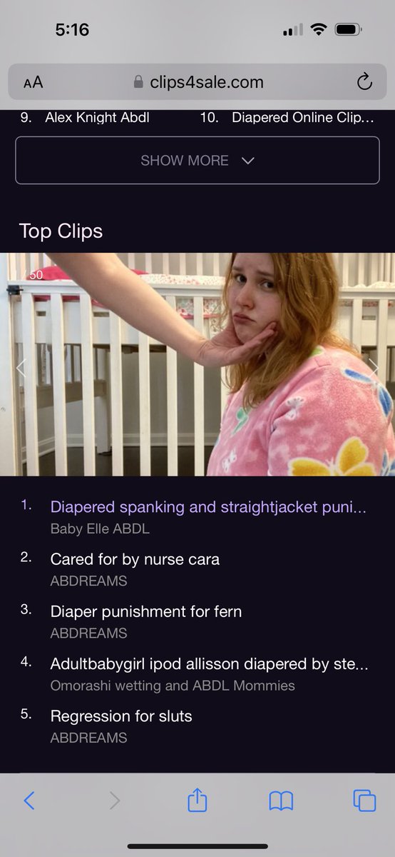 cinnamababy's tweet photo. Ahhh! My video with @DommymommyK got to #1 in the diaper discipline category on clips4sale today!! Thank you so much to everyone who bought it!💕🤗 Watch it now here: https://t.co/dbbkSpNFK2 https://t.co/h7xsGhEJ9h