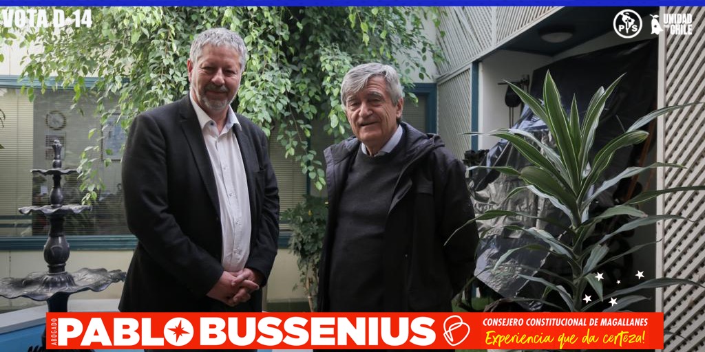 pbusseniusd14's tweet photo. Agradecido por todo el respaldo brindado por @CamiloEscalonaM Secretario general del @PSChile quien entre el 14 y 16 de marzo visitó Punta Arenas apoyando mi candidatura Consejero constitucional de Magallanes. @pepenoticias @pdteibanez @OvejeroNoticias @SoberaniaRadio @RadioPolar https://t.co/shQHo0ZRWr