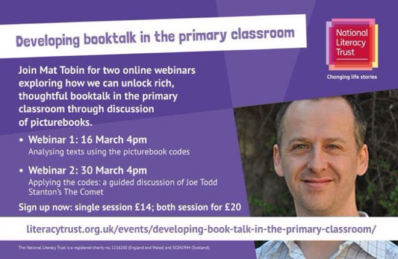 I slept through the alarm to catch this live (in Syd, Aus) but thrilled to listen to <a href="/Mat_at_Brookes/">Mathew Tobin</a> share his unrivalled knowledge and passion for picture books in the recoding. Handout is being used in English lesson 1 on Monday! 👏🏻<a href="/Literacy_Trust/">National Literacy Trust</a>