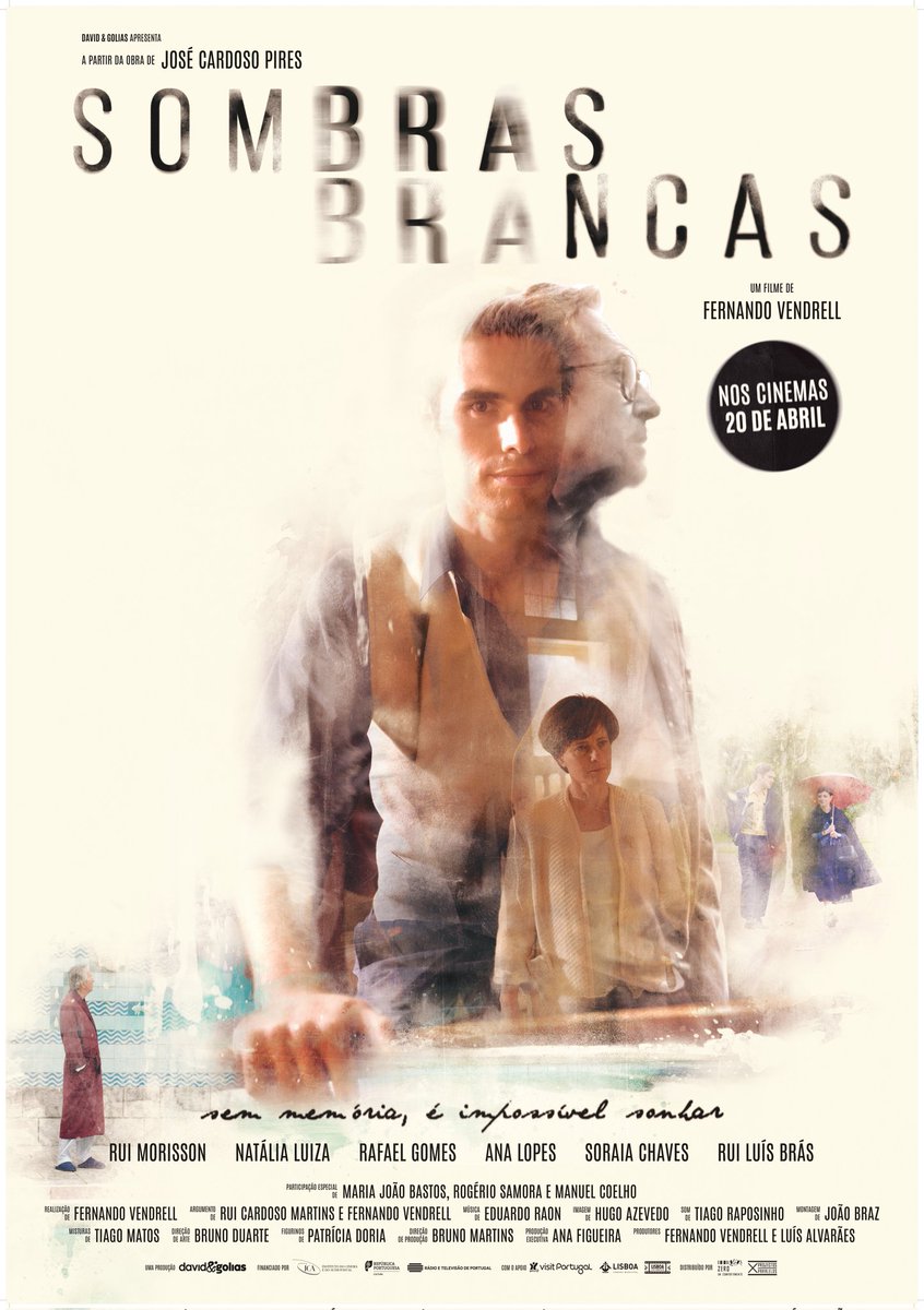 PortugalCinema's tweet photo. Poster do filme "Sombras Brancas", realizado por @fernandovendrel, sobre o escritor José Cardoso Pires, que chega aos cinemas portugueses no dia 20 de Abril.
#cinemaemportugal #sombrasbrancas #poster #cinemaportuguês #filmeportuguês #josecardosopires #fernandovendrell https://t.co/m81Ka6HZdi