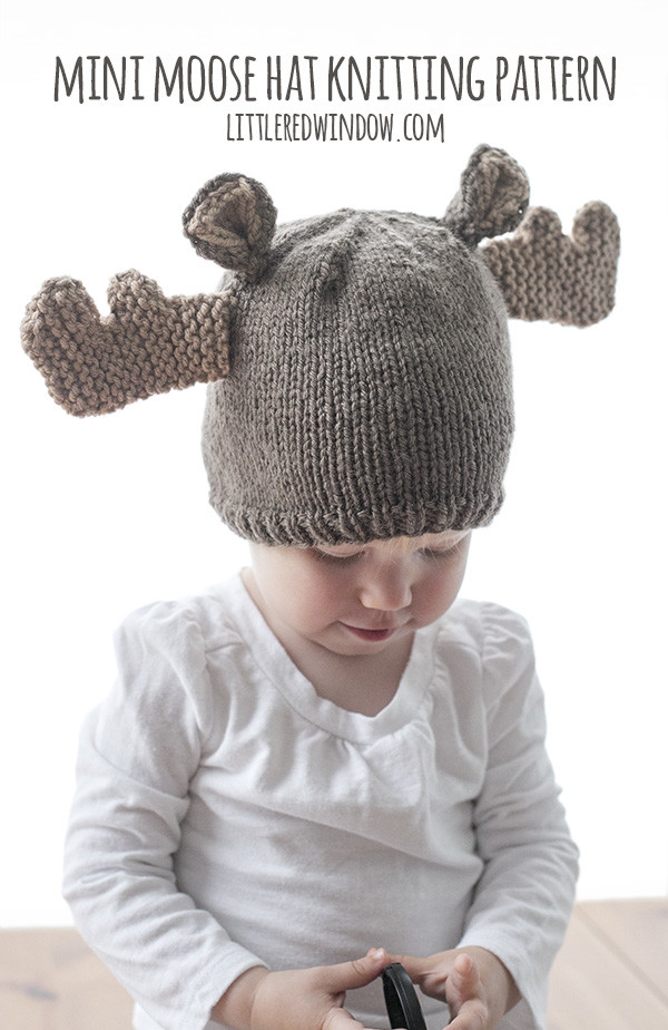 littleredwindow's tweet photo. The Mini Moose Hat Knitting Pattern, how cute are those antlers?! Knit one for your newborn, baby or toddler! https://t.co/3JedTkQ3dJ https://t.co/aRRymSe52Y