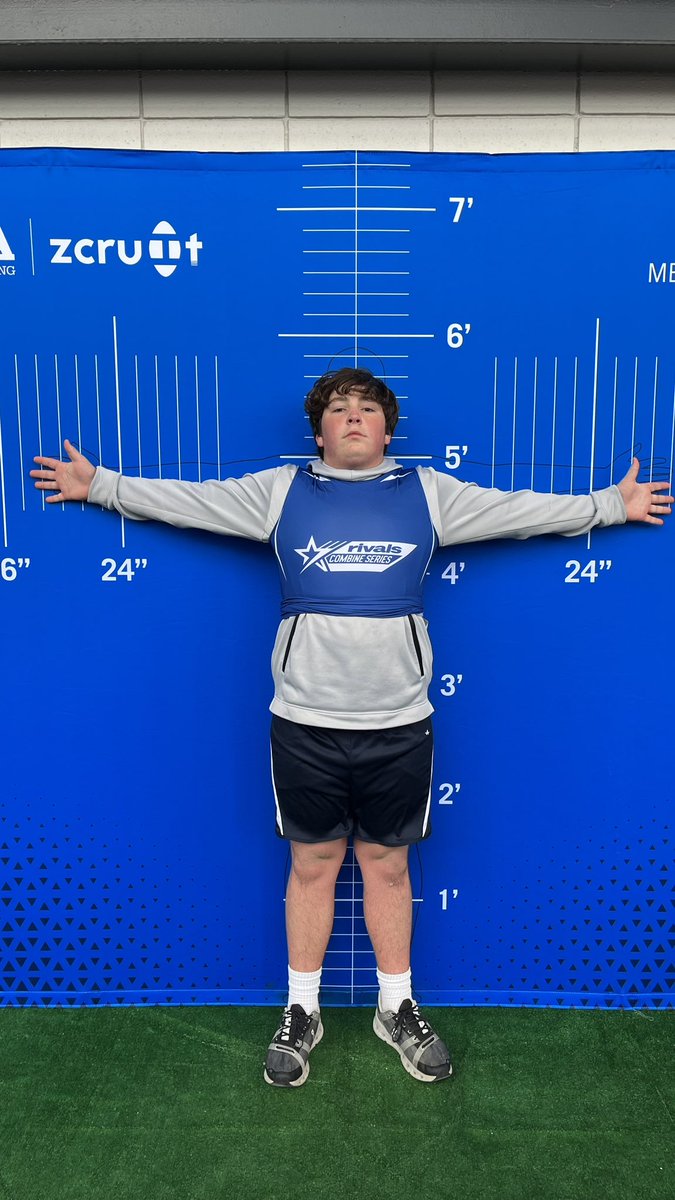 At the <a href="/Rivals/">Rivals</a> combine today. Looking  forward to my sophomore season!!