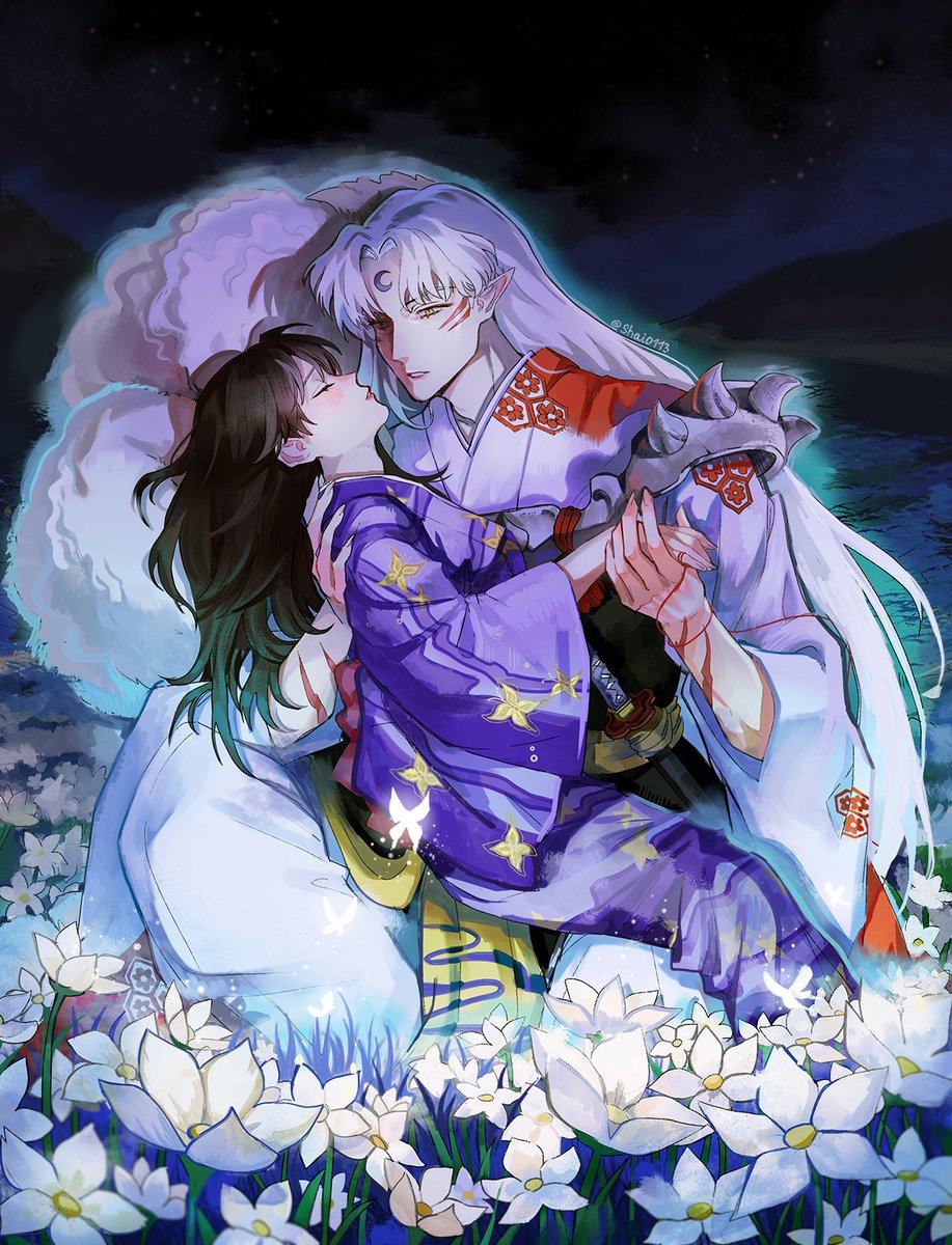 This is my contribution to the #SessRinEternity / #320生而爱铃72小时   72Hour Relay Race!
✨🌙Topic🎐✨
🌷🌷🌷
Please look forward to the works from the next contributor,T唔系C <a href="/suki12046911/">suki</a> 
 #3月20日殺りんデー
#sessrin 
#Sesshōmaru #殺りん
#犬夜叉