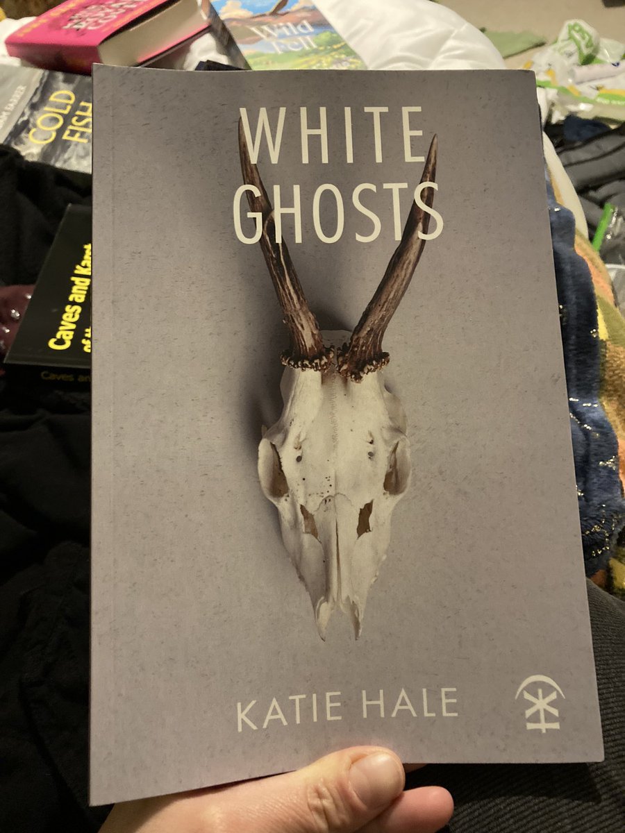 And of course - *very* excited to nab the first (slightly sneaky) signed copy of @halekatie’s poetry collection #WhiteGhosts - look at that cover!! Fairly safe to say the contents won’t disappoint either 🤍