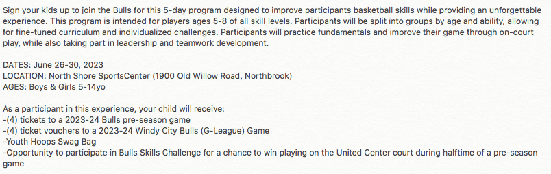 NSSportsCenter's tweet photo. Don't miss your chance to be a part of this legendary experience!

Main Registration Page: https://t.co/79WVQ167jn

Northbrook Ages 5-8: https://t.co/1jg2NrnDSq

Northbrook Ages 9-14: https://t.co/Nded6OldgN https://t.co/bP4ULgiuVb