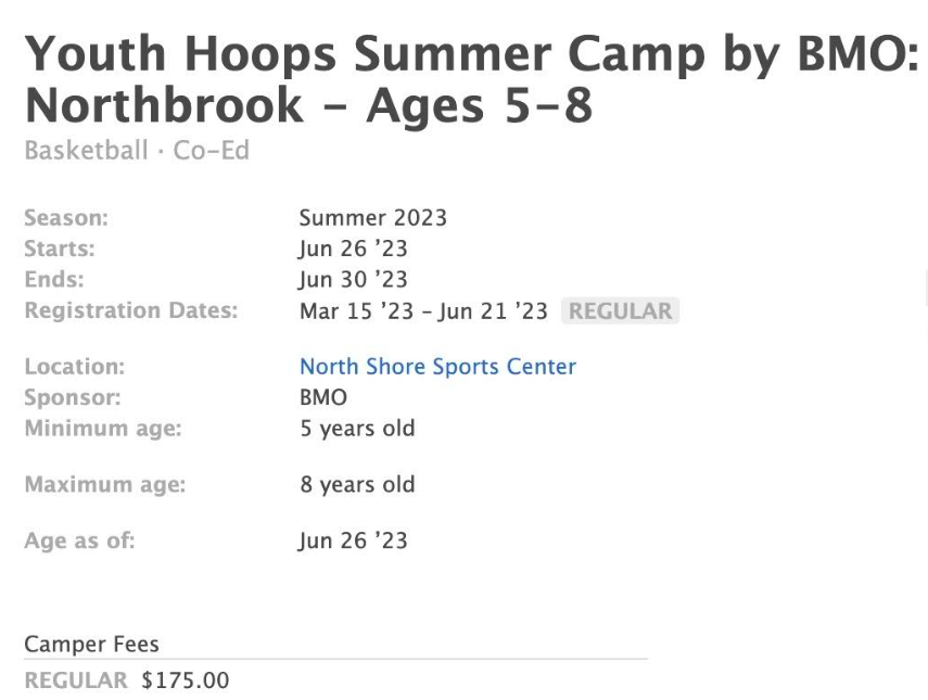 NSSportsCenter's tweet photo. Don't miss your chance to be a part of this legendary experience!

Main Registration Page: https://t.co/79WVQ167jn

Northbrook Ages 5-8: https://t.co/1jg2NrnDSq

Northbrook Ages 9-14: https://t.co/Nded6OldgN https://t.co/bP4ULgiuVb