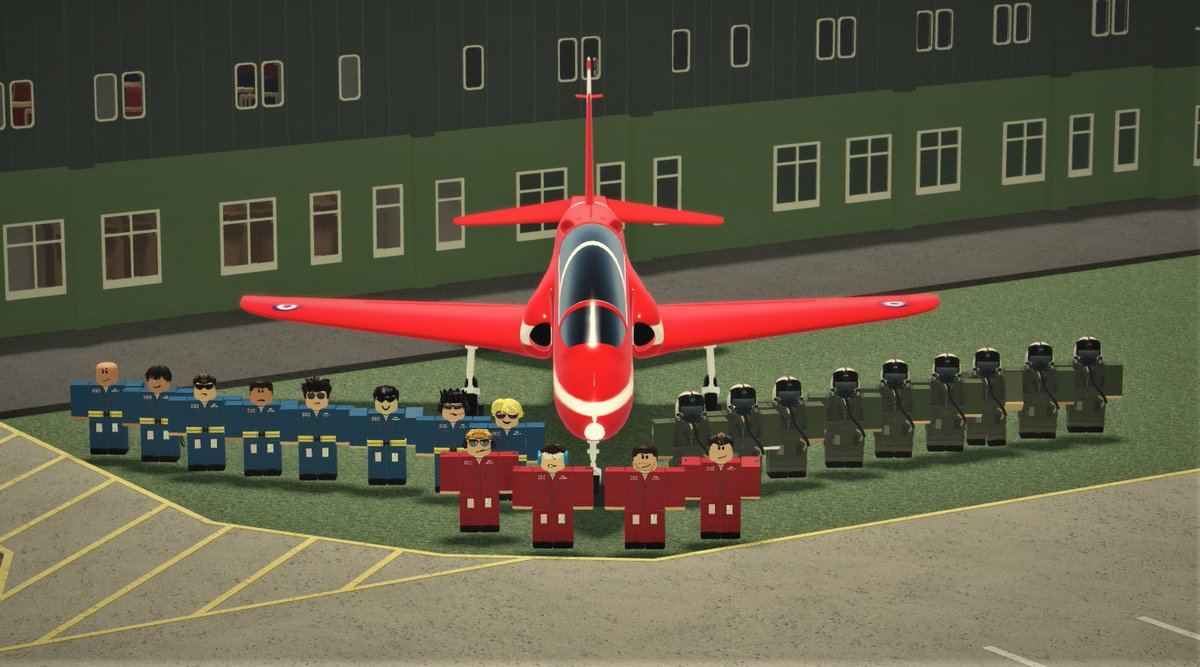 Virtual Roblox Red Arrows tweet media