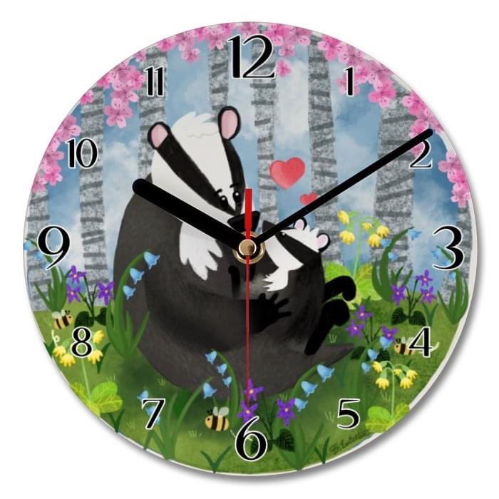 Clocks spring forward next weekend, which means lighter evenings &amp; some of us may spot new wildlife visitors in our gardens ❤️ 🦡

Our gorgeous “New Beginnings” clock is a cute way of keeping track of the summer time &amp; profits from each sold comes to us 

tinyurl.com/yc5kdfkt