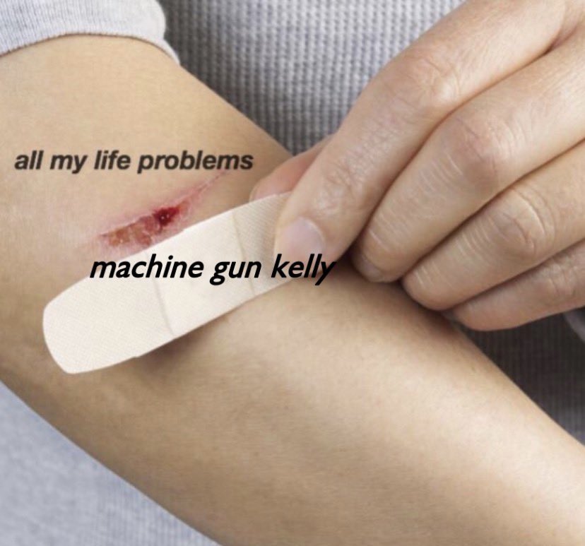 mgkellsupdates's tweet photo. all my life problems—->Machine Gun Kelly’s music. ❤️‍🩹 https://t.co/WlRjerIG0v