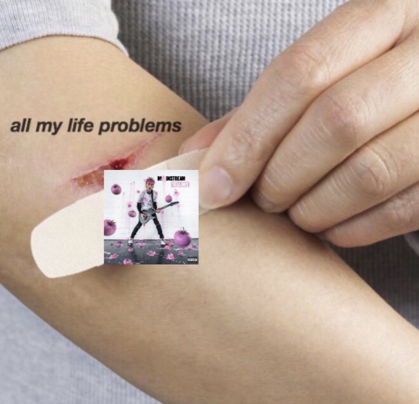 mgkellsupdates's tweet photo. all my life problems—->Machine Gun Kelly’s music. ❤️‍🩹 https://t.co/WlRjerIG0v