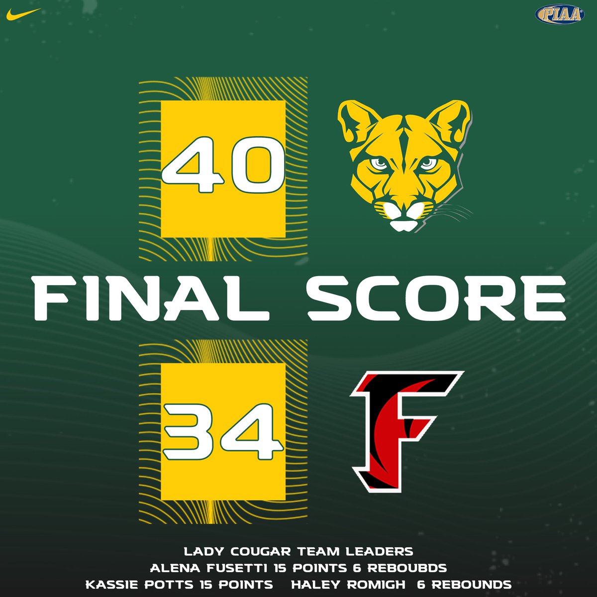 SURVIVE &amp; ADVANCE!
<a href="/FusettiAlena/">alena fusetti</a> w/15pts &amp; 6reb, 6-7 at FT line, <a href="/kassiepotts2/">Kassie Potts</a> w/15pts, 6-6 at FT line <a href="/haleyromigh/">haleyromigh</a> w/ 2pts &amp; 6 reb <a href="/AubreeHupp/">Aubree Hupp</a> w/ 8pts 

🔥Defensive pressure &amp; making Foul shots at the end sealed the game! 

Headed to Semifinals!!!!🎉🎉💪🏀🔥