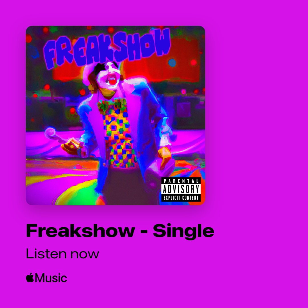 MVXtheKING's tweet photo. You know what they say about us freaks - we're just one-of-a-kind originals! ๐ฅ Check out my new song #Freakshow and join the exclusive club of oddballs and weirdos. ๐ต #UniqueAF #WeirdAndProud https://t.co/RRrjEOSK9e https://t.co/xIZ5icSC0R