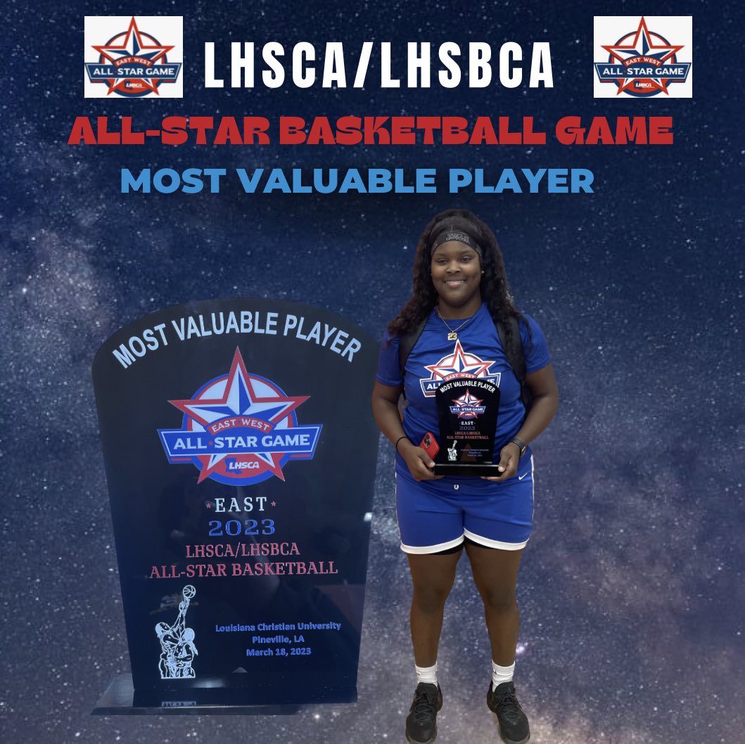Congratulations <a href="/JMatthews23_/">Jasmine “Jas” Matthews</a> for receiving the East team MVP award in today’s state All-Star Game‼️