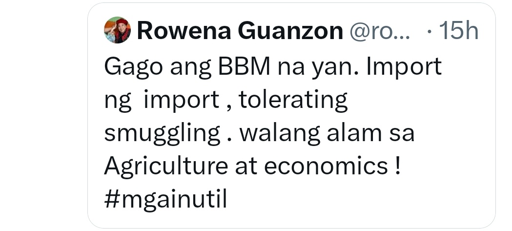 AnaPantuhan's tweet photo. Attention DBM pwde niyo nman siguro tanggalan ng budget tong partylist ni Rowena. Wala namang kwenta ang namuno sa partylist na yan. https://t.co/s8vx0tIQed
