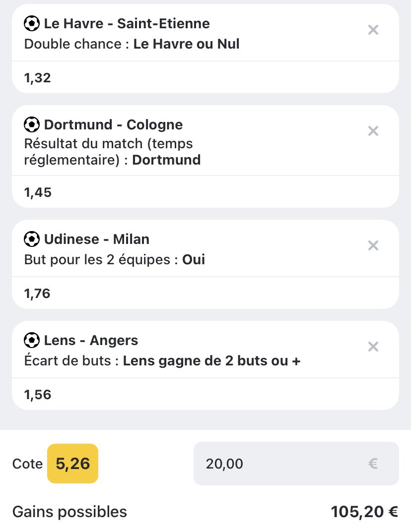maxxpronos's tweet image. ON VALIDE LA COTE À @5,26 🔥😍✅

ON S'EST RÉGALÉ 🤑👊🏻

LIKE❤️ &amp;amp; RT♻️ SI T'AS ENCAISSÉ 💪🏼

#TeamParieur